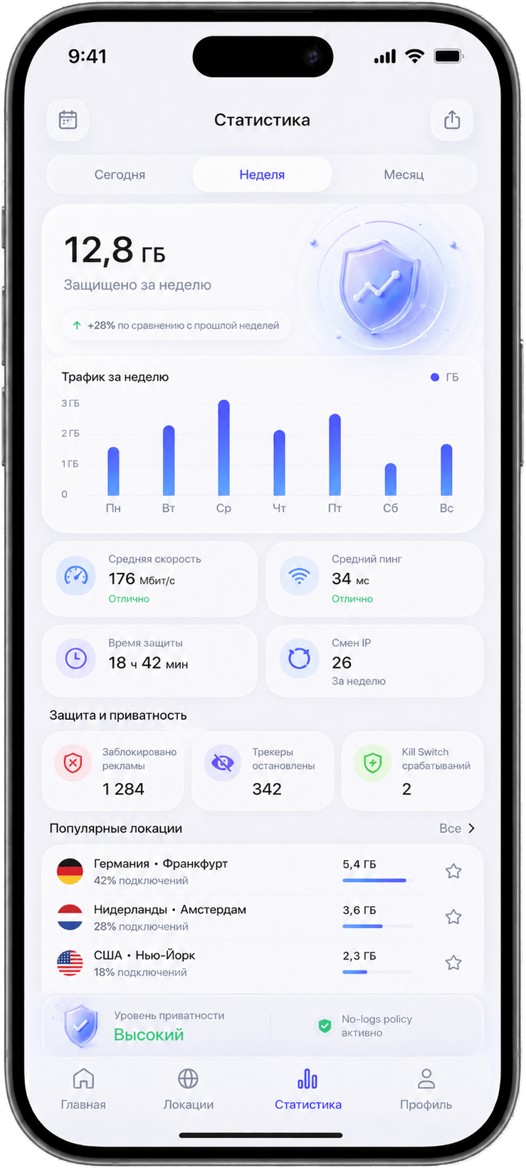 Nimbus VPN: экран 3